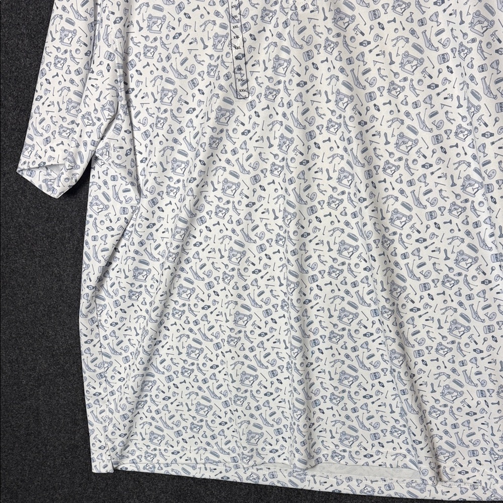 Walter Hagen Perfect 11 Mens XXL Dad Day Golf Polo Shirt Crisp White MGA11453 - Picture 6 of 8